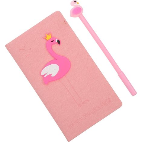 en cuir à motif flamant rose format moyen idéal pour les (1/5)