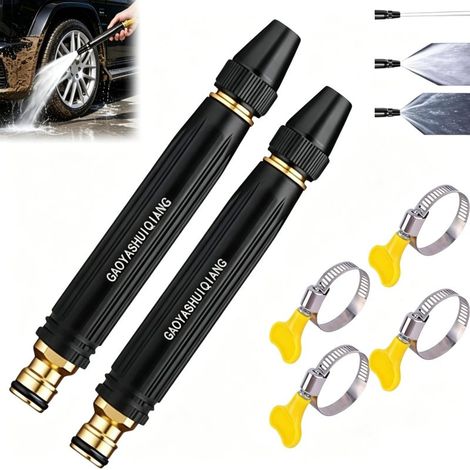 Beyamis Nettoyeur haute pression portable - 2 buses pour voiture jardin (1/5)