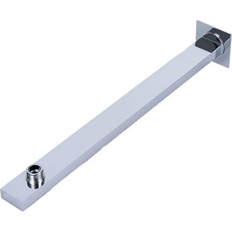 S304 Edelstahl Chrom Wandmontage Duscharm 35cm Quadratische Duschkopf Wandhalterung