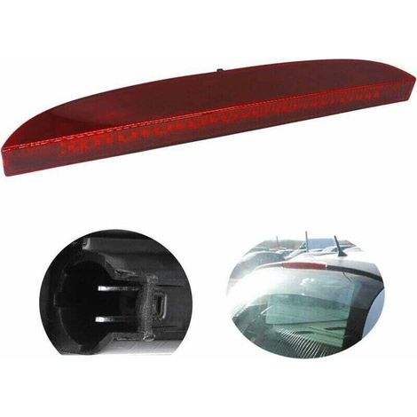 Terza luce di stop per Clio 2, terza luce di stop posteriore superiore Renault Clio II 1998-2006 7700410753 (Rosso)-Crezuo