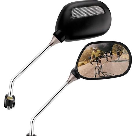 Rétroviseur de Vélo 1Paire Miroirs De Vélo Bike Rétroviseur Ajustable 360° Réflecteur de Vélo Rétroviseur de Vélo pour Scooter, Vélo De Route De Montagne (1/5)