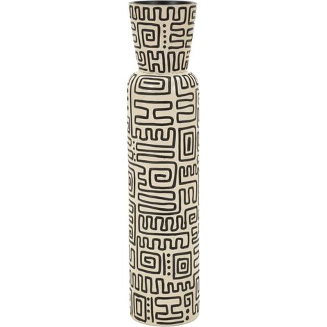 Vaso da terra in resina bianca, Ø15,5x65 cm – Nairobi (1/5)