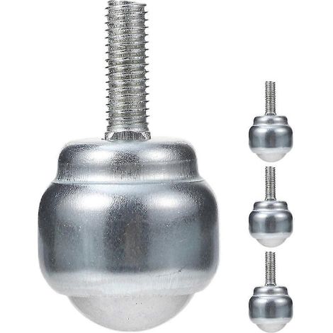 JANMIR-Lot de 4 roulettes à billes métalliques pour entraînement par roulement à billes (1/3)