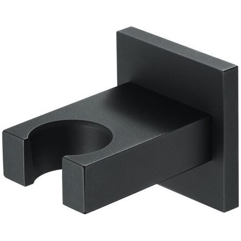 Hand Shower Holder Black Shower Head Holder Brass Shower Head Holder Wall Mount Rectangle Shower Holder Hand Shower Holder (1/5)
