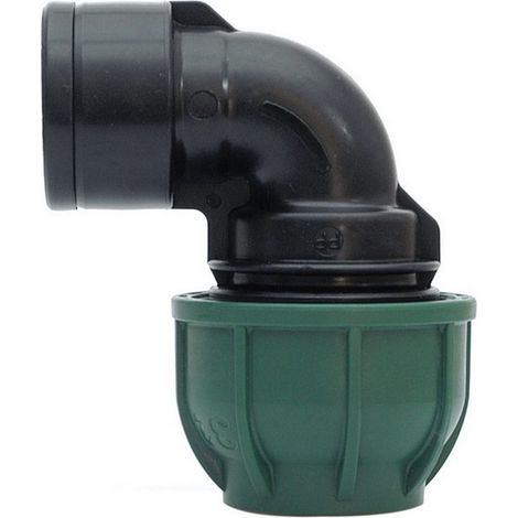 20PZ RACCORDO A COMPRESSIONE PN10 GOMITO 90° FEMMINA  mis. 16x1/2