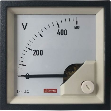 Voltmètre analogique RS PRO, V c.a., 1 % ( Prix pour 1 ) (1/3)