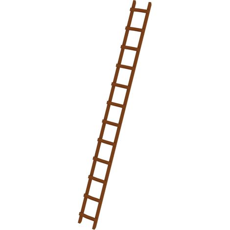 MUNK Dachdecker Auflegeleiter aus Holz 12 Sprossen