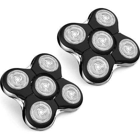 2 têtes de rasoir de rechange pour rasoir électrique Remington Balder Pro XR7000, XR1500, XR1501 pour hommes chauves (1/5)