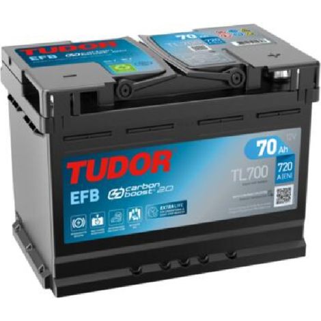 Batería de coche Tudor TL700 70Ah EFB Start-Stop