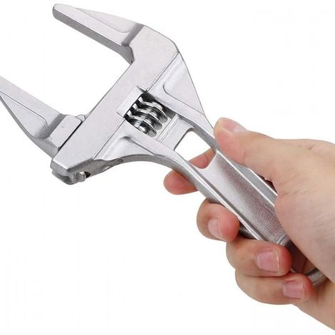 Clé réglable - Clé réglable à fourche de 6 à 68 mm, clé en aluminium, poignée de clé pour salle de bain, outils à main pour plombier (1 pièce) (1/5)
