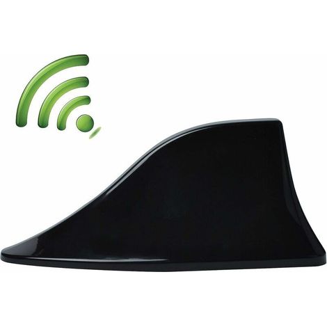 Haifischflossen-Autoantenne, universelle Autoradioantenne mit Verstärker und wasserdichter Klebebasis für Pkw, SUV, LKW und Transporter. (1/4)