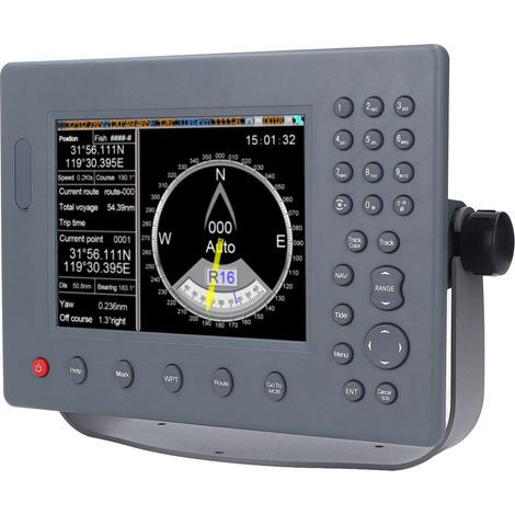 Navigateur GPS marin 8 pouces avec antenne GNSS 24V, cartographie couleur préchargée Asie du Sud-Est et Australie, écran LCD HD, appareil de navigation nautique (1/5)
