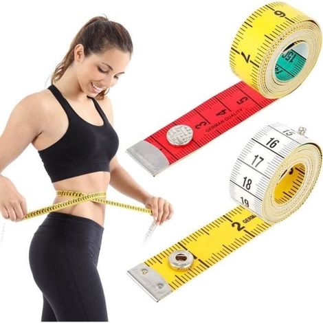 Sewing Measuring Tape 2 pcs Flexible Measuring Tape, Double-Sided Measuring Tape, Flexible Measuring Tape with Dual Scale (1/4)