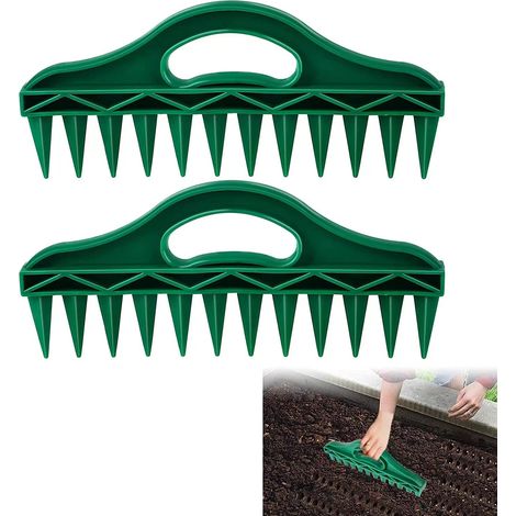 Soil aerator for rapid soil aeration, a sowing tool for gardening, vegetable sowing and cuttings (1/5)