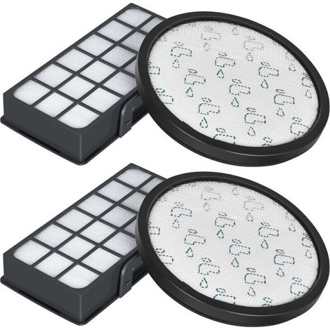 Filtres HEPA pour Rowenta X-Trem Power Cyclonic RO6984EA RO6941EA RO6963EA RO6921EA RO6971EA RO6993EA (Modèle RO69XX) Aspirateurs, Filtre de Rechange Accessoires ZR006001 (Lot de 2) (1/5)