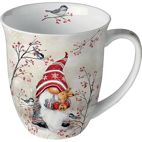 Mug en porcelaine fine 0,40 L lutin dhiver (1/3)