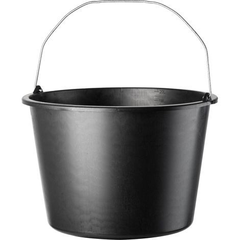KADAX Baueimer, 20L, Mörteleimer aus Kunststoff, runder Eimer (1/5)