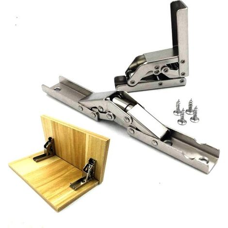 Bisagra para armario, Bisagra para mueble, 2 piezas, con tornillos, Bisagras para puertas de fácil instalación, Diseño resistente, Pasador fijo (1/5)