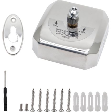Corde à linge rétractable robuste en acier inoxydable 304 avec corde réglable en acier inoxydable pour douche et buanderie, 3,7 m (1/5)