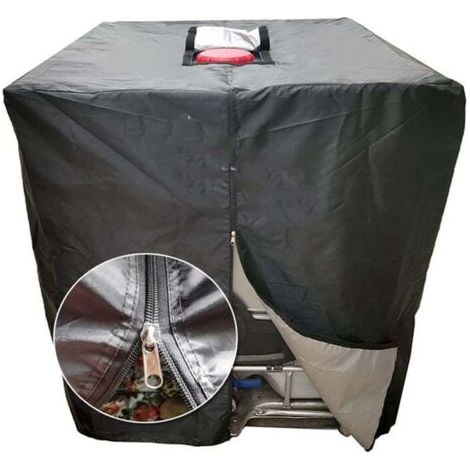 royaluxe-Couvercle de réservoir, couvercle de réservoir IBC 1000L avec fermeture éclair, protection UV anti-poussière, couvercle de réservoir d'eau anti-pluie 1000L, couvercle en tissu Oxford 210D réc (1/5)