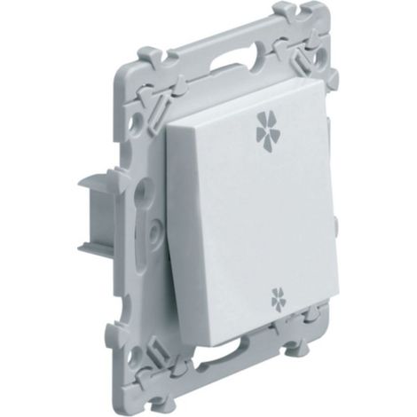 Va-Et-Vient ou Bouton Poussoir VMC Hager Essensya Finition: Blanc (1/2)