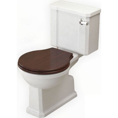 VALADARES NEOCLASSICA Inodoro Completo Cisterna Baja - Asiento: NEGRO - Desagüe: AL SUELO - ref: 16024002K+16163002K+50343480