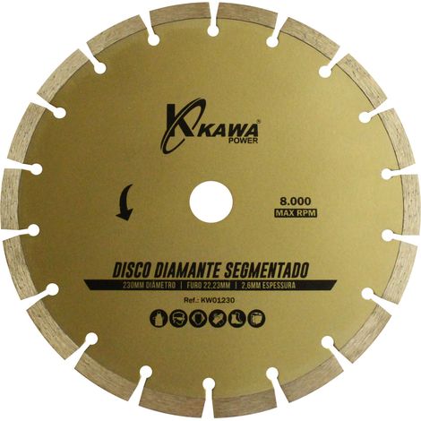 Kawapower Disco de corte de diamante segmentado Ø 115 mm (1/2)