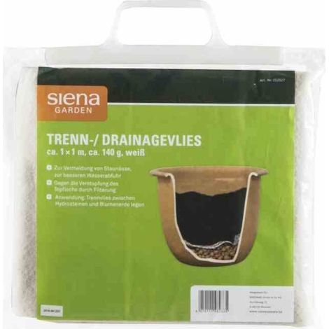 Trenn-/Drainagevlies 140 g, 1 x 1 m Farbe: weiß (1/3)