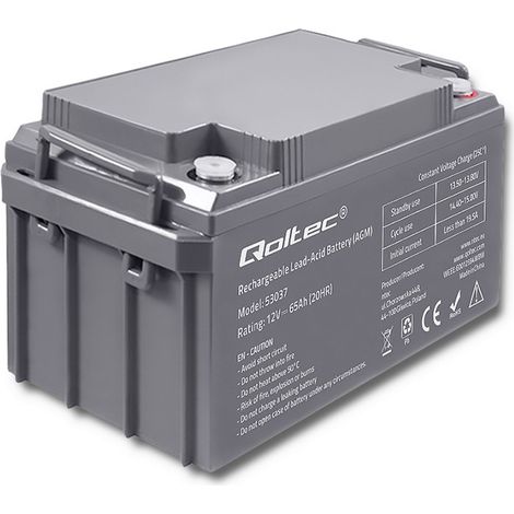 Batteria Qoltec AGM  12V  65Ah  max 780A (1/5)