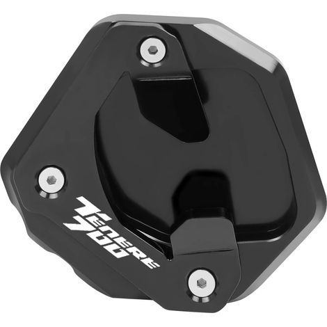 (Noir) Plaque d'extension de béquille latérale CNC pour moto, compatible avec YAMAHA TENERE 700 XTZ 700 (2019-2023) maxpower (1/4)