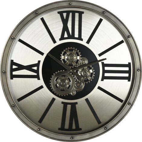 Reloj Pared Metal Cristal 80X10X80 Champan (1/4)
