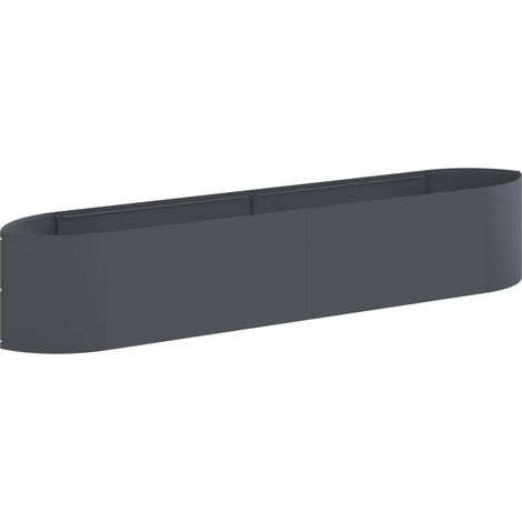 vidaXL Jardin surélevé Anthracite 220 x 40 x 40 cm Acier