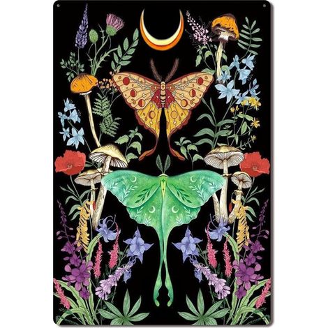 Plaque Métallique Décorative Vintage pour Jardin de Thym Citron, Fragrance Citronnée et Vitalité 30x20 cm. (1/5)