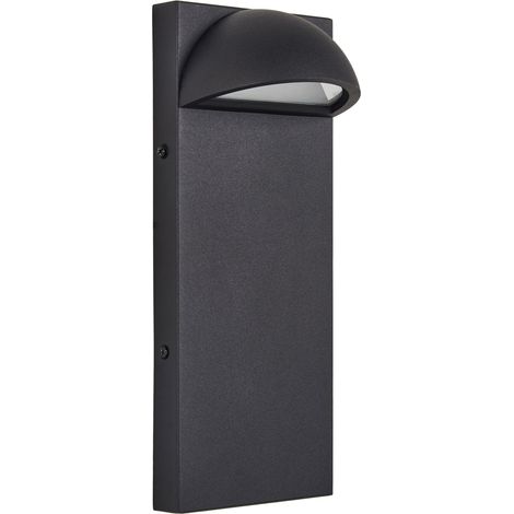 Lampe Murale d'Extérieur LED Moderne en Métal Fer Verre Applique Noir Mat Sajur (1/5)