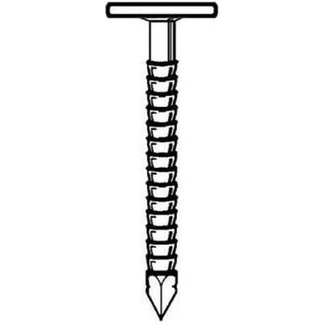 Pointe en Vrac Tête Extra Large Annelée Inox A4 - 2.8/3.1x60 mm - 1 kg - D-Work (1/2)