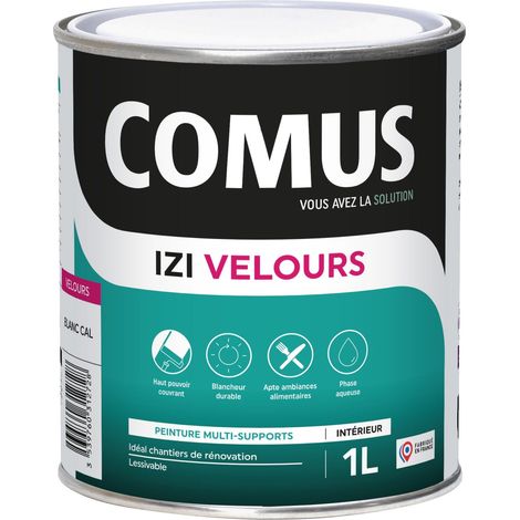 IZI'VELOURS 1L - Peinture acrylique d'aspect velours en phase aqueuse - COMUS