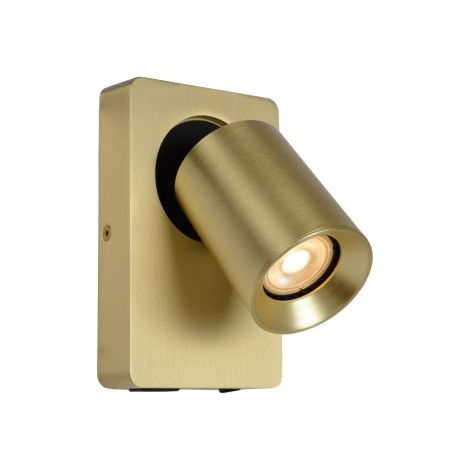 Applique orientabile oro NIGEL GU10 5W Lucide USB-A