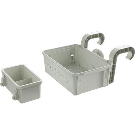 2 Sets Poolside Storage Baskets with Cup Holders for Above-Ground Pools