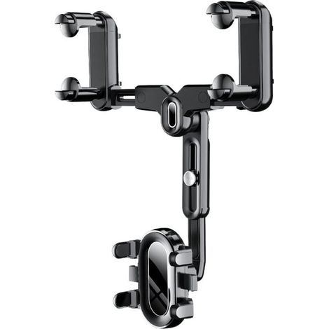 Support de téléphone de rétroviseur de voiture 360 Support de navigation rotatif pour auto (1/4)