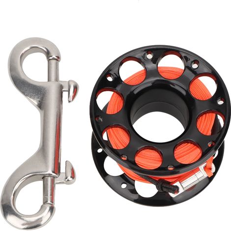 Bobine de doigt de plongée robuste 15m, accessoire sous-marin pour plongeurs (noir) (1/5)