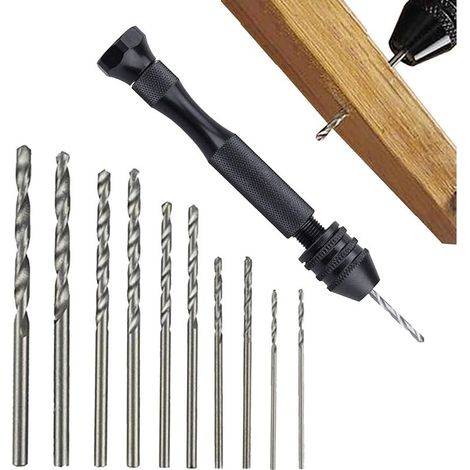 Jewelry Making Drill, Adjustable Manual Hand Twist Drill With Precision Bits, Ergonomic Screw Auger For Resin Metal Wood Crafting, Jewelry Assembling Tool, Portable & Easy To Use (1/5)