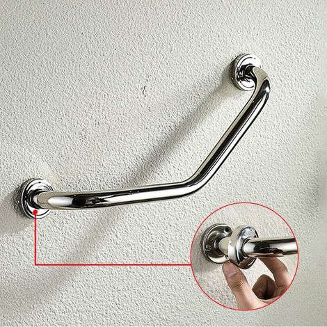 Handlauf aus Edelstahl 304 für Bad, Dusche und Badewanne, auch für Senioren geeignet, 45 cm langer Haltegriff zur Wandmontage, Türgriff