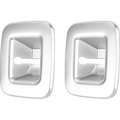 2pcs Garniture de Coffre Crochet Cadre Décoratif Argent pour Jeep Wrangler JL 2018 (1/5)