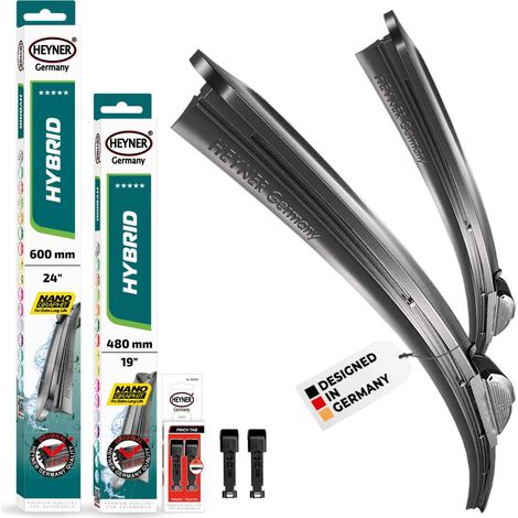 HEYNER® Scheibenwischer komp. mit BMW 4 Gran Coupe (07.2020 - 06.2026) HYBRID Flachbalkenwischer