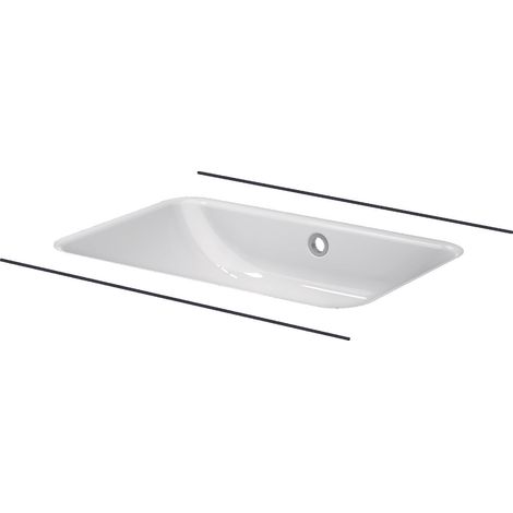 BetteOne Lavabo encastré, sans trou pour robinet, avec (1/5)