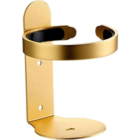Porte-brosse à dents, support de rangement pour distributeur de shampoing, porte-flacons, rangement pour dentifrice, gain de place, pour salle de bain et cuisine-Gold (1/5)