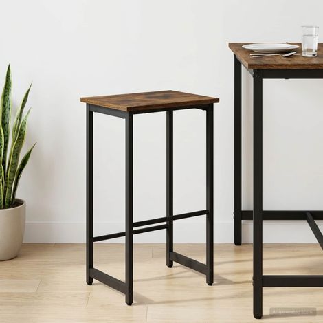 vidaXL Taburete de bar Roble Ahumado 40 x 32 x 74 cm (1/5)