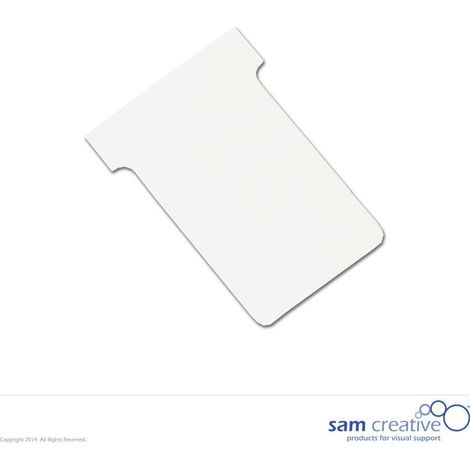 Carte en T de type 1 blanche