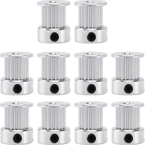 Poulie synchrone de distribution 2GT à 20 dents, alésage 5 mm, pour une largeur de 10 mm, lot de 10. (1/5)