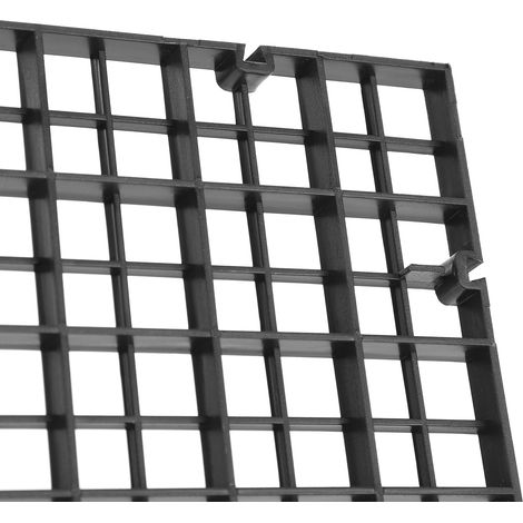 Grille de Filtre pour Aquarium, Panneau de Filtre de Base, Plaque de Séparation Réglable 30x30CM, Noir (1/5)